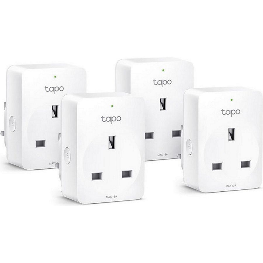 TP-Link Tapo P100 Mini Smart Wifi Plug Sockets 4 Pack | TPL-TAPO-P100-4-PACK