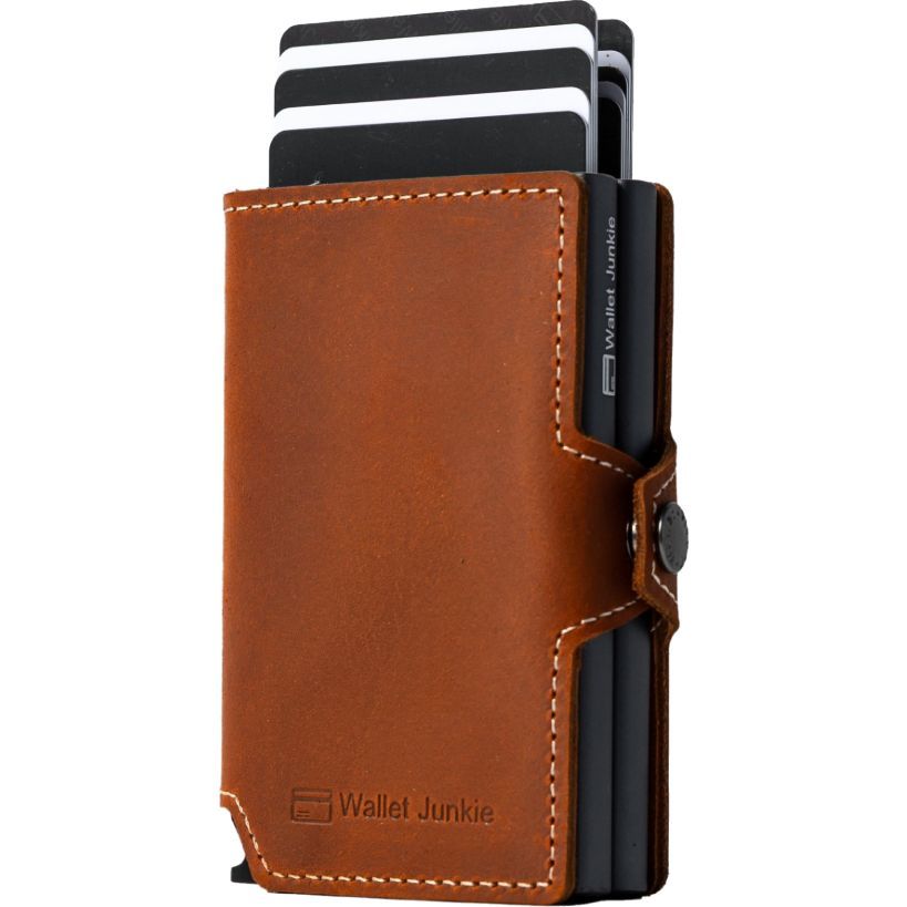 Wallet Junkie Pro Duo for up to 14 Cards - Light Brown | WJD-LBR