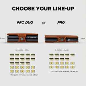 Wallet Junkie Pro Duo for up to 14 Cards - Light Brown | WJD-LBR