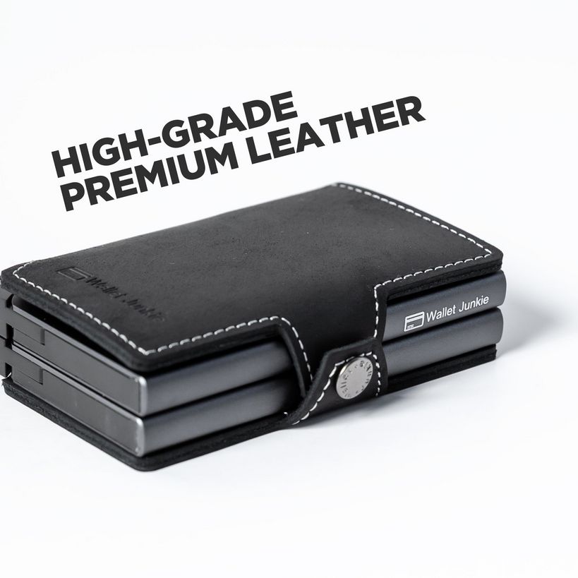 Wallet Junkie Pro Duo for up to 14 Cards - Midnight Black | WJD-BLK