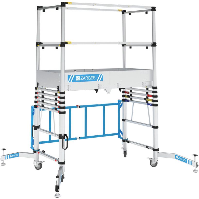 Zarges Teletower Aluminium Telescopic Scaffold Tower with Toeboards | XMS26TOWER