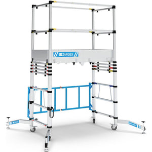 Zarges Teletower Aluminium Telescopic Scaffold Tower with Toeboards | XMS26TOWER