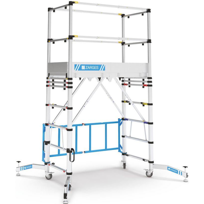 Zarges Teletower Aluminium Telescopic Scaffold Tower with Toeboards | XMS26TOWER