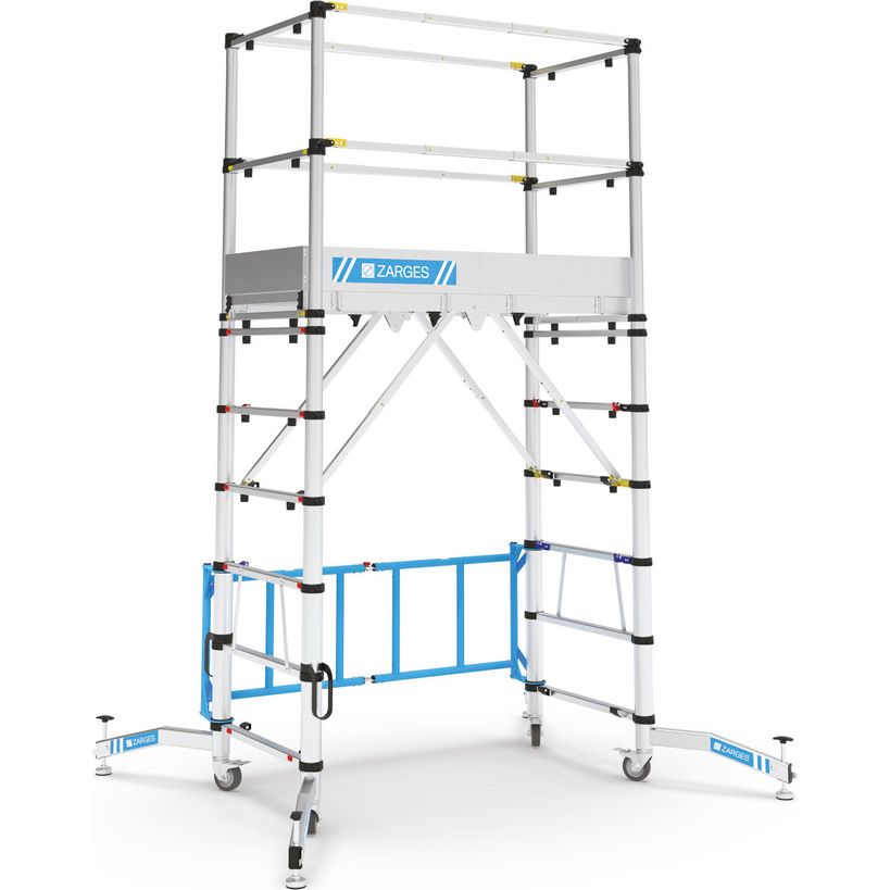Zarges Teletower Aluminium Telescopic Scaffold Tower with Toeboards | XMS26TOWER