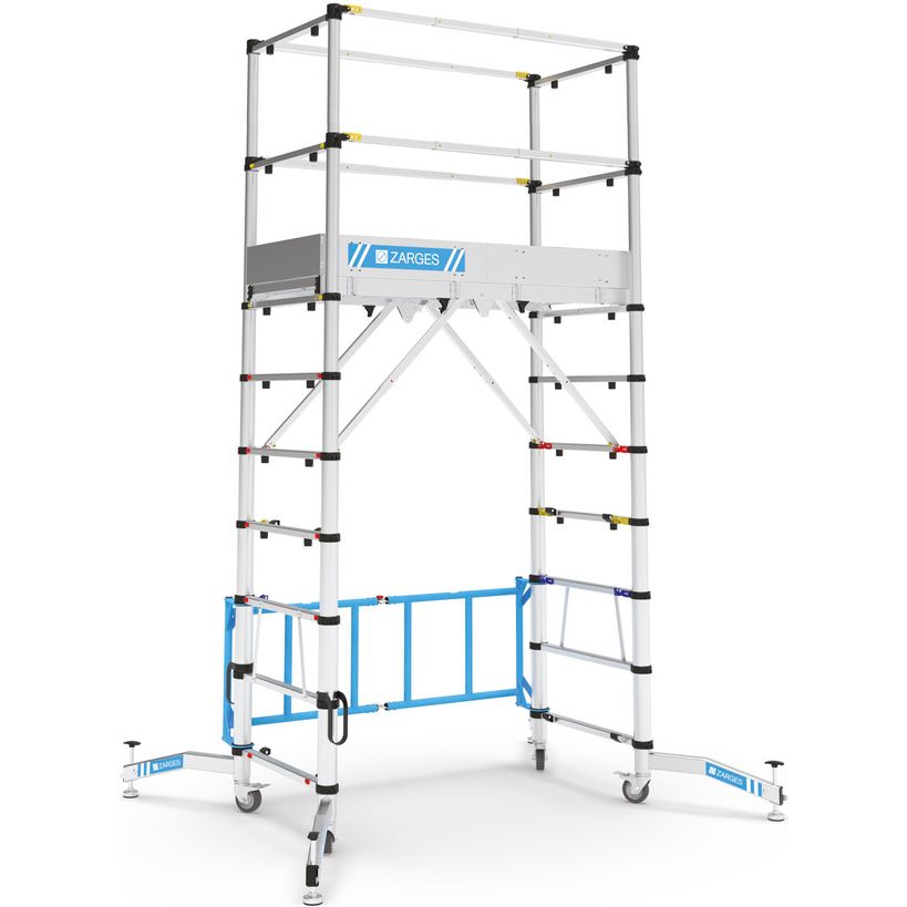 Zarges Teletower Aluminium Telescopic Scaffold Tower with Toeboards | XMS26TOWER