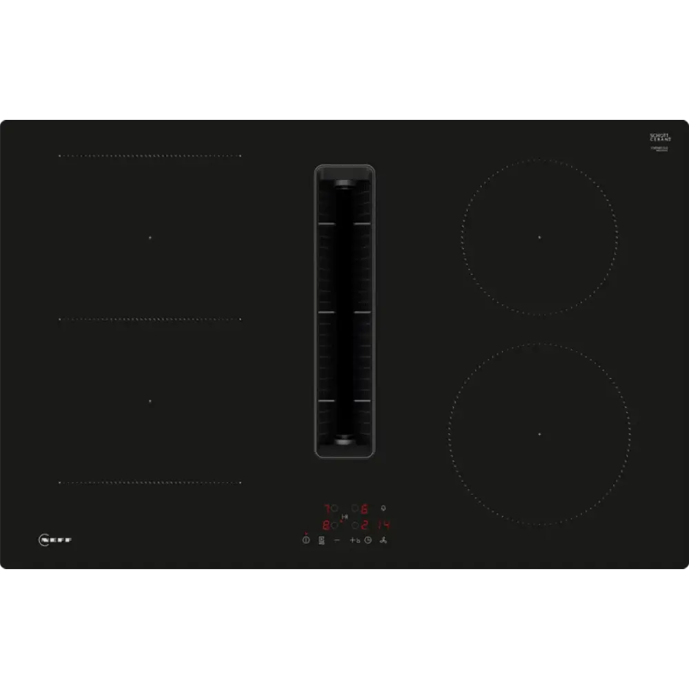 Neff N 50 80cm Integrated Ventilation Induction Hob - Black | V58NBS1L0