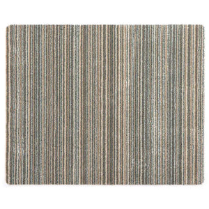 Hug Rug doormat 80cm x 100cm in sand color with vertical striped ribbed texture pattern, natural fiber construction suitable for entryways