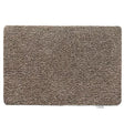 Hug Rug doormat 50cm x 75cm in coffee brown colour with textured loop pile surface and rounded corners on white background