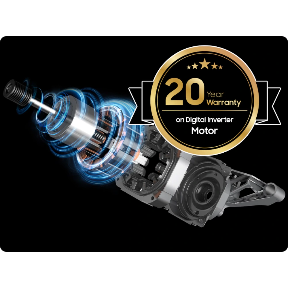 Samsung AI Series 5 10kg 1351 Spin Washing Machine - White | WW10FG5U34AEEU