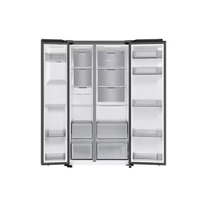 Samsung SpaceMax Bespoke AI Series 640L American Fridge Fridge Freezer - Black | RS70F64KEFEU