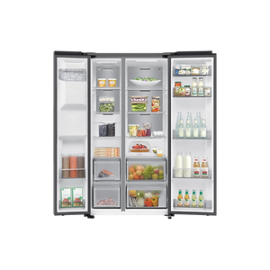 Samsung Series 6 SpaceMax Bespoke AI 640L SBS American Fridge Freezer - Silver | RS70F64KETEU