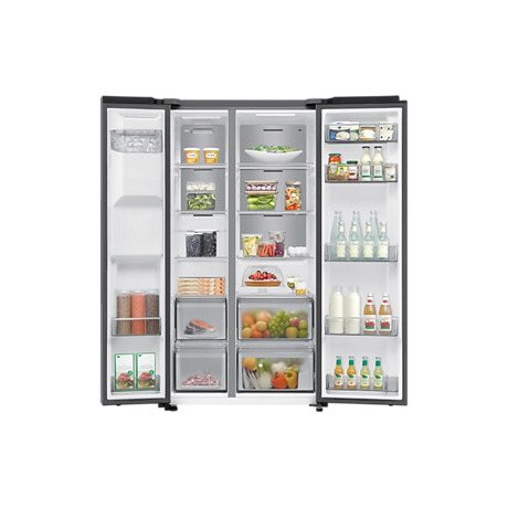 Samsung Series 6 SpaceMax Bespoke AI 640L SBS American Fridge Freezer - Silver | RS70F64KETEU