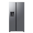 Samsung Series 6 SpaceMax Bespoke AI American fridge freezer in silver with water and ice dispenser, side-by-side door design, 640L capacity