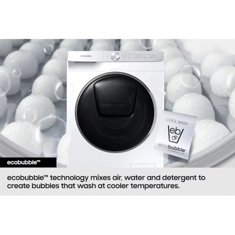 Samsung AI Series 5 10kg 1351 Spin Washing Machine - White | WW10FG5U34AEEU