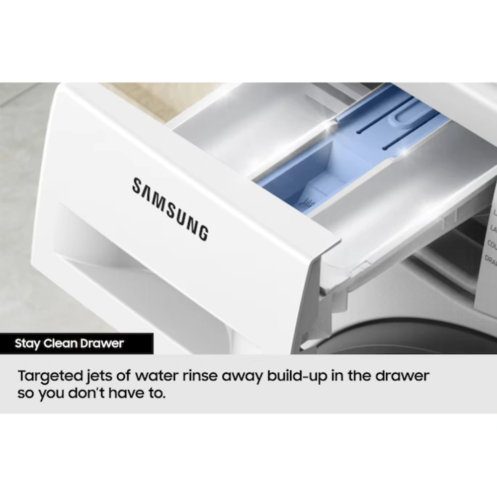 Samsung AI Series 5 10kg 1351 Spin Washing Machine - White | WW10FG5U34AEEU