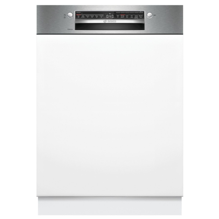Bosch Series 2 60cm Semi Integrated Dishwasher - Brushed Steel | SMI2HTS06G