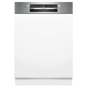 Bosch Series 2 60cm Semi Integrated Dishwasher - Brushed Steel | SMI2HTS06G