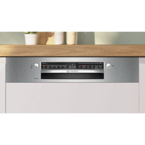 Bosch Series 2 60cm Semi Integrated Dishwasher - Brushed Steel | SMI2HTS06G