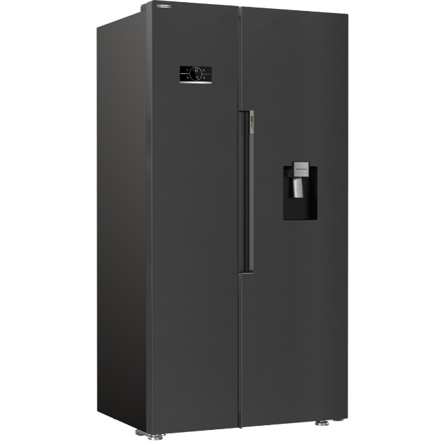 BEKO Pro American Style Fridge Freezer Non Plumbed - Black | ASD2442VPZ