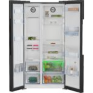 BEKO Pro American Style Fridge Freezer Non Plumbed - Black | ASD2442VPZ
