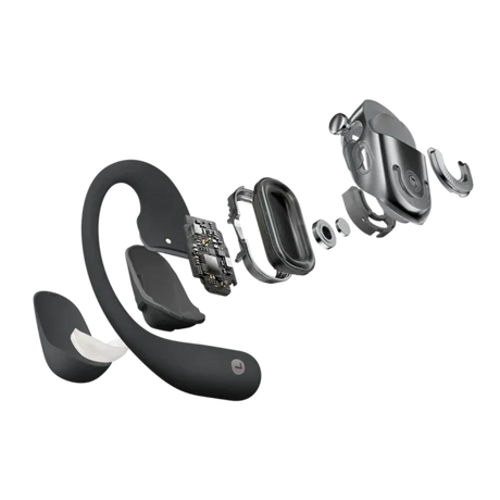 Aftershokz Shokz OpenFit 2 Open Ear Wireless Earbuds - Black | 38-T920-ST-BK
