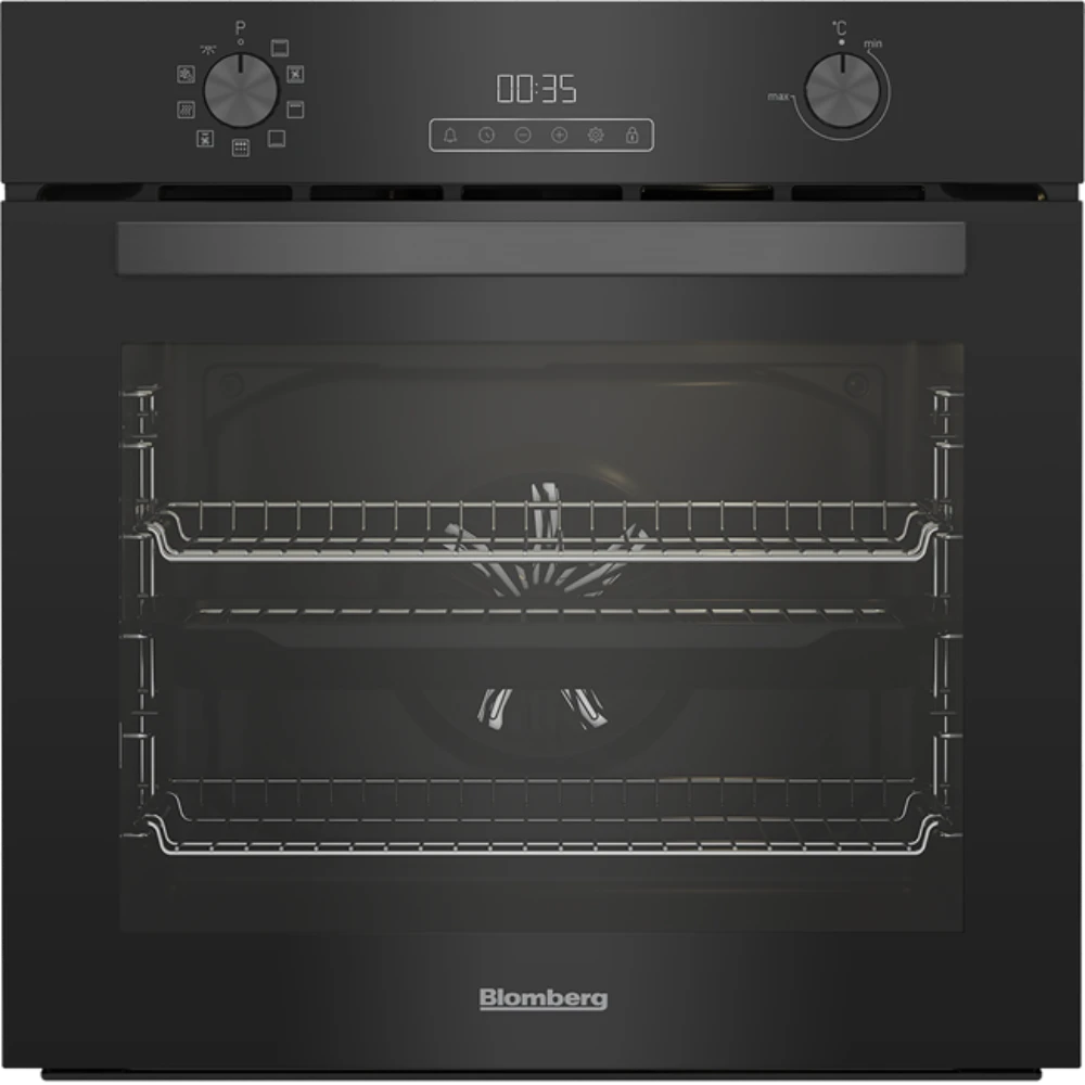 Blomberg Pyroclean Aero Chef Built In Single Oven - Black | ROEN8232BP