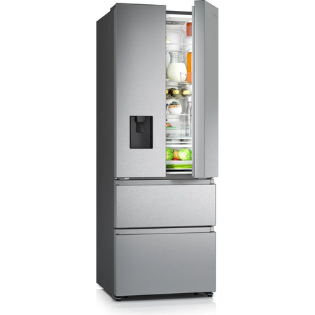 Hisense 70cm Wide French Door American Fridge Freezer - Stainless Steel | RF632N4WIE