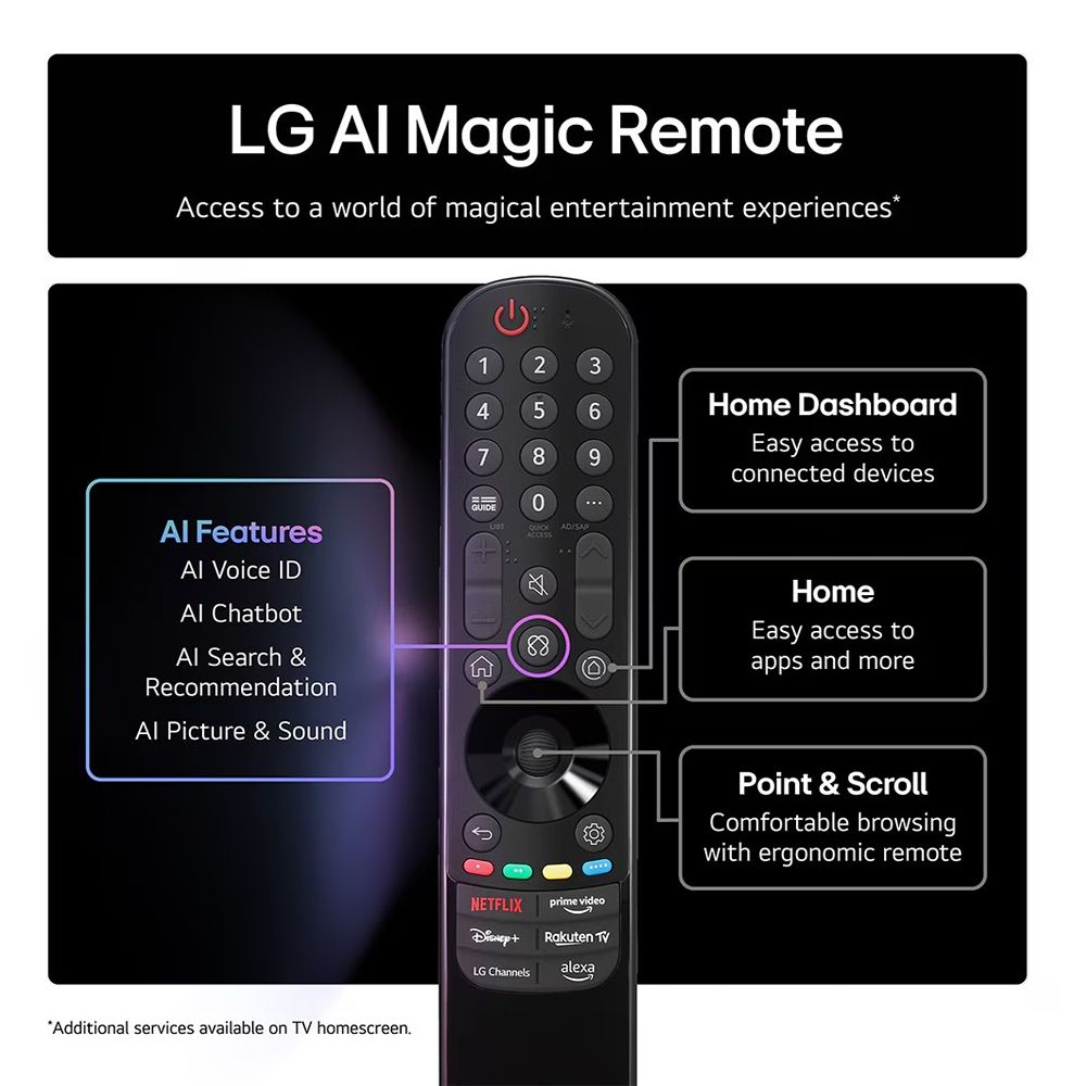 LG 77 Inch C5 OLED Evo 4K Smart TV | OLED77C54LA.AEK