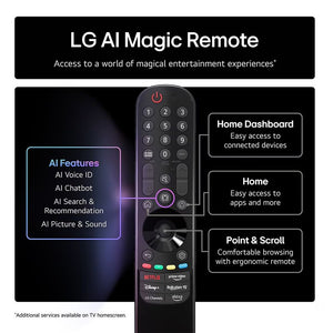 LG 77 Inch C5 OLED Evo 4K Smart TV | OLED77C54LA.AEK