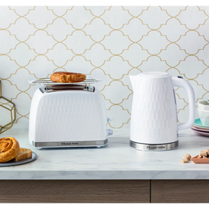 Russell Hobbs Honeycomb 2 Slice Toaster - White | 26060