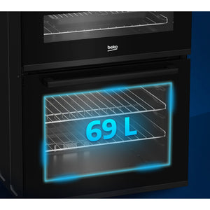 Beko Pro AeroPerfect 60cm Electric Ceramic Cooker - Black | FDC6731K