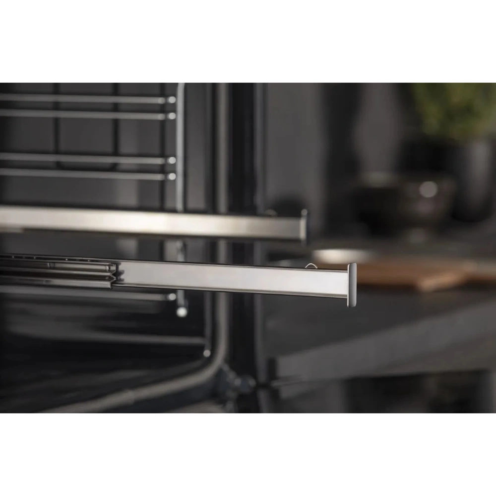 Hisense Hi6 BlackLine AirFry Electric Pyrolytic Steam Smart Single Oven - Jet Black | BSA66346PDBGUK