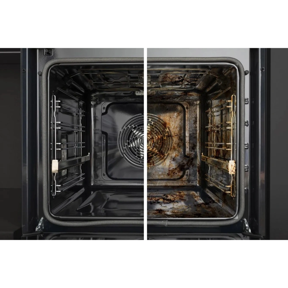 Hisense Hi6 BlackLine AirFry Electric Pyrolytic Steam Smart Single Oven - Jet Black | BSA66346PDBGUK