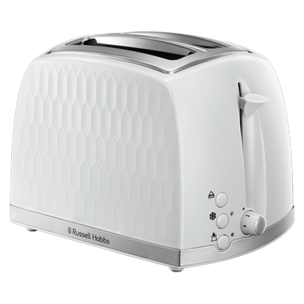 Russell Hobbs Honeycomb 2 Slice Toaster - White | 26060