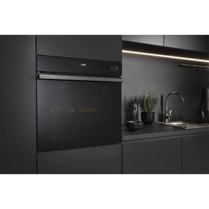 Hisense Hi6 BlackLine AirFry Electric Pyrolytic Steam Smart Single Oven - Jet Black | BSA66346PDBGUK