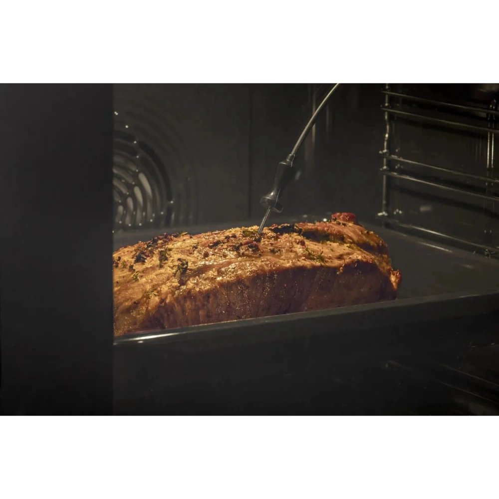 Hisense Hi6 BlackLine AirFry Electric Pyrolytic Steam Smart Single Oven - Jet Black | BSA66346PDBGUK