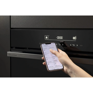 Hisense Hi6 BlackLine AirFry Electric Pyrolytic Steam Smart Single Oven - Jet Black | BSA66346PDBGUK
