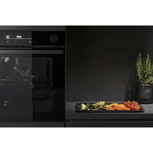 Hisense Hi6 BlackLine AirFry Electric Pyrolytic Steam Smart Single Oven - Jet Black | BSA66346PDBGUK