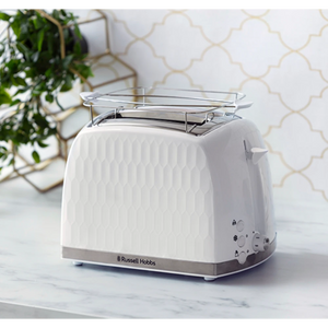Russell Hobbs Honeycomb 2 Slice Toaster - White | 26060