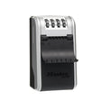 Master Lock key storage unit with combination lock on a white background