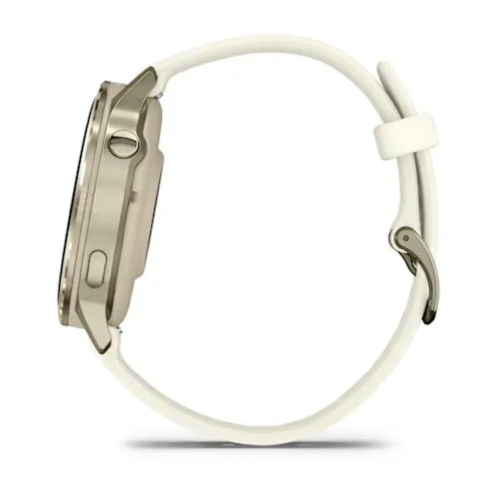 Garmin Venu 4 41mm Smart Watch with Bone Silicone Band - Lunar Gold | 49-GAR-010-03013-00
