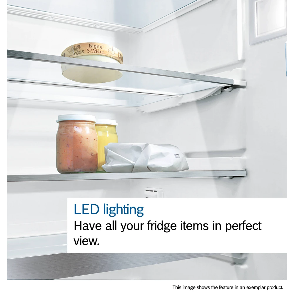 Bosch Series 4 186cm Fridge Freezer 86cm Wide - Stainless Steel | KGN86VIEAG