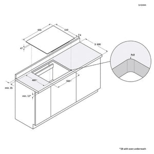 Haier ID Series 4 65cm Induction Hob | HAMTB56IRB1S