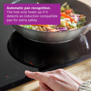 Bosch Series 4 60cm Built-In Induction Hob - Black | PIE631BB5E