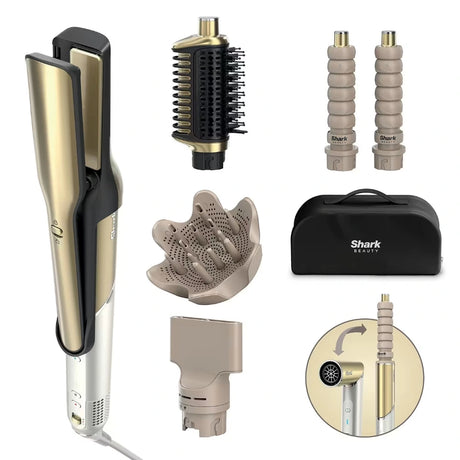 Shark Glam Straight, Waves and Curls Multi Styler - Gold | HD6052SUK