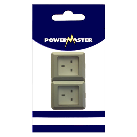 Powermaster Double 2 Gang Damp Proof Outdoor Socket 
