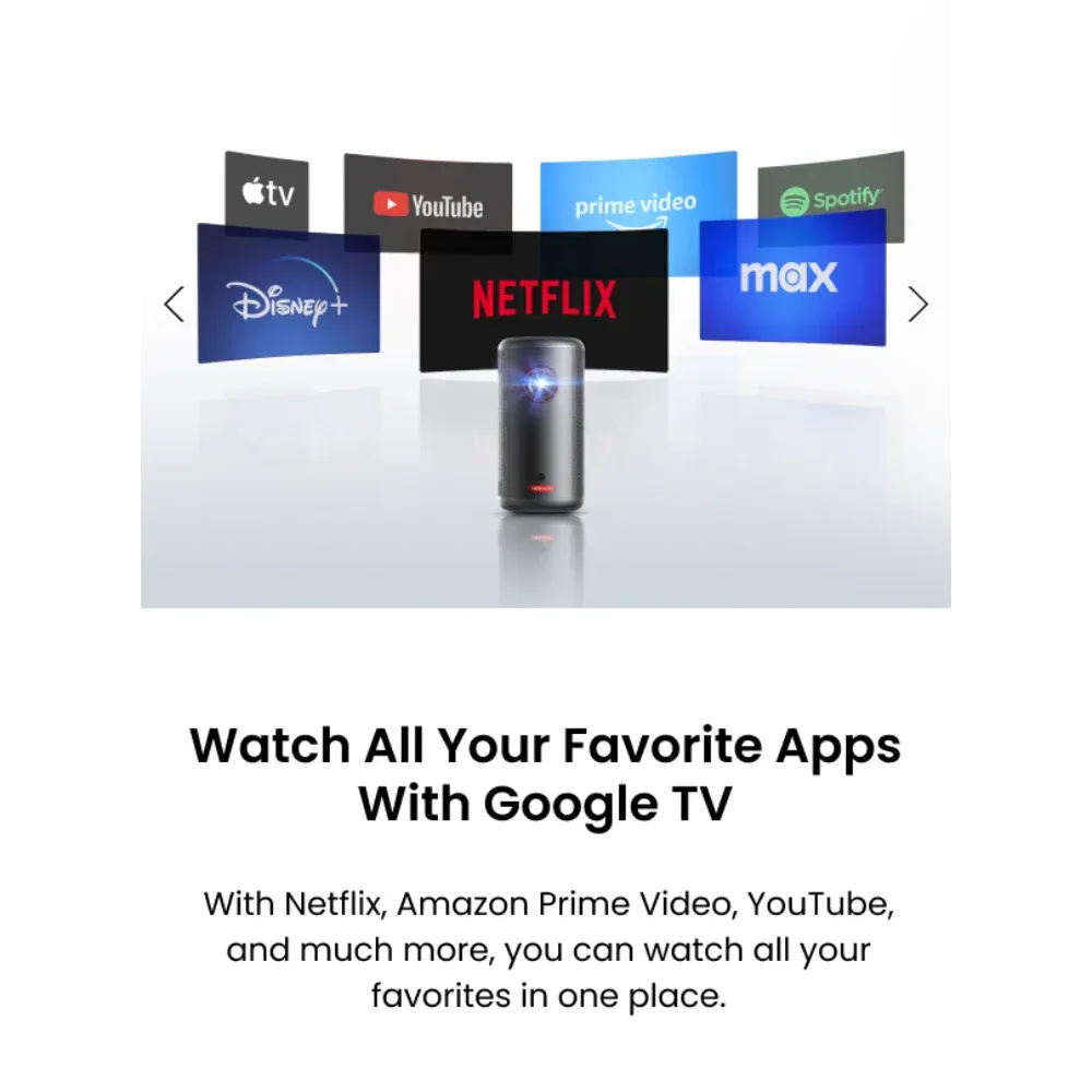 Nebula Capsule 3 1080p Mini Portable Projector with Stand - Black | N2425212