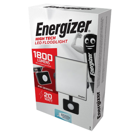 Energizer LED Floodlight 20w with Pir 1800 Lumens | 1812-06