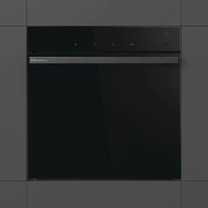 Hisense Hi6 BlackLine AirFry Electric Pyrolytic Steam Smart Single Oven - Jet Black | BSA66346PDBGUK