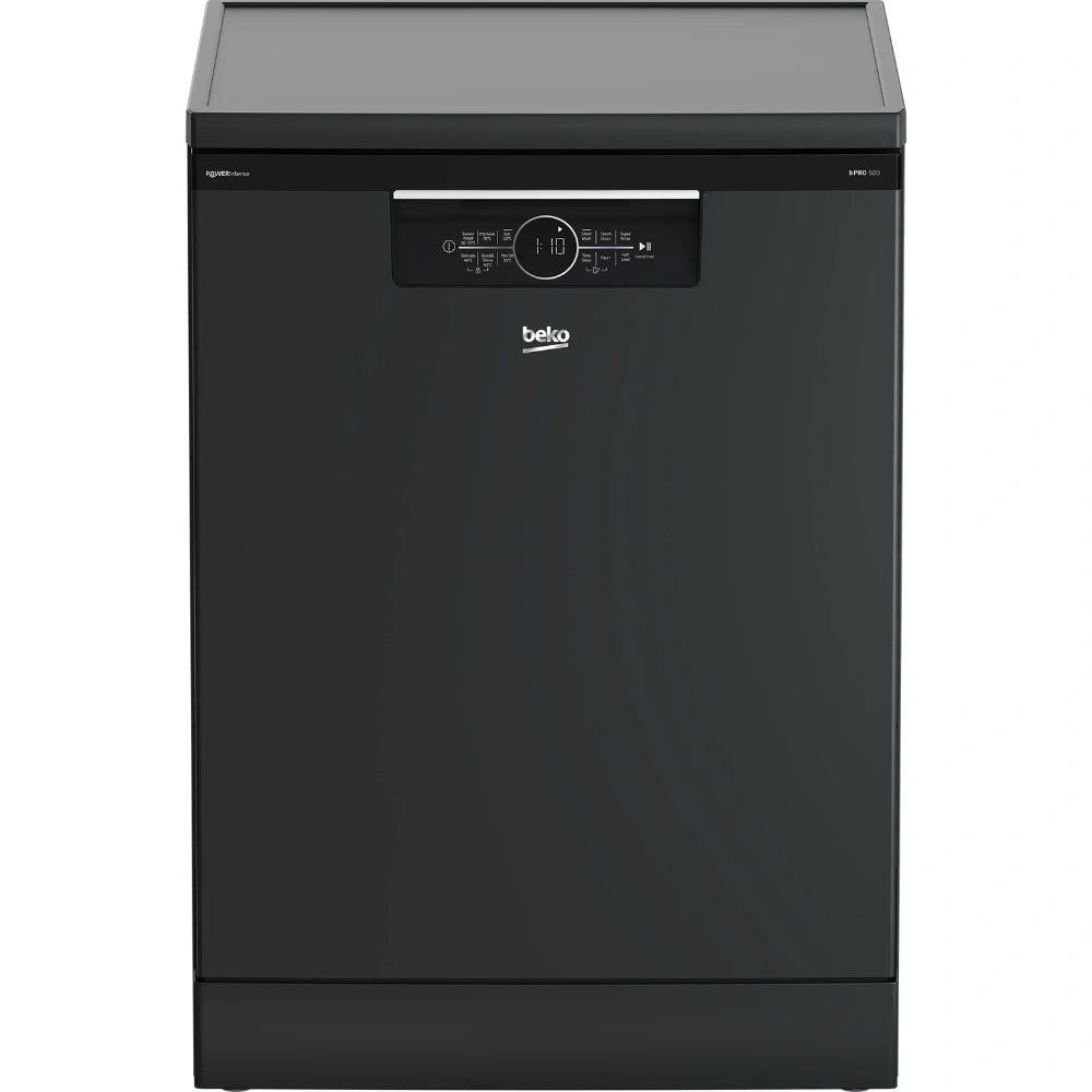 Beko Pro PowerIntense 15 Place 60cm Dishwasher - Anthracite | BDFN36540PA